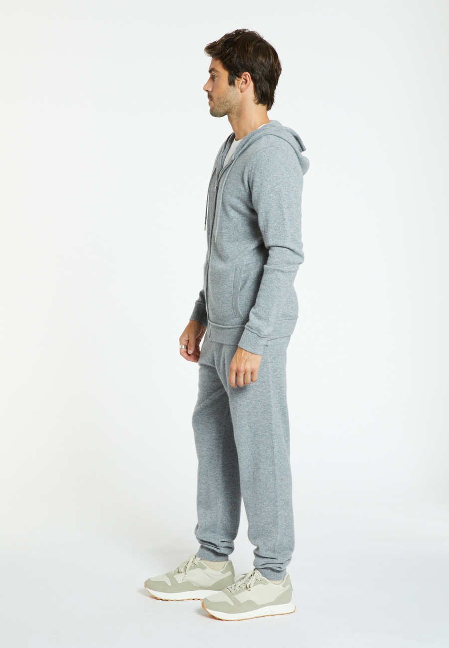 Cashmere hooded zip cardigan - Emilien