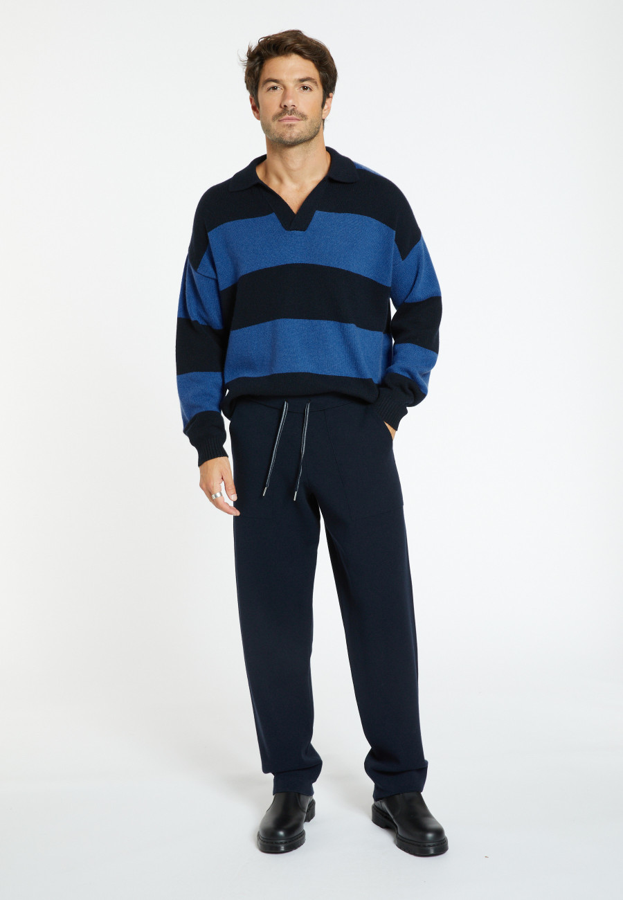 Pantalon à poches en laine mélangée - Silas