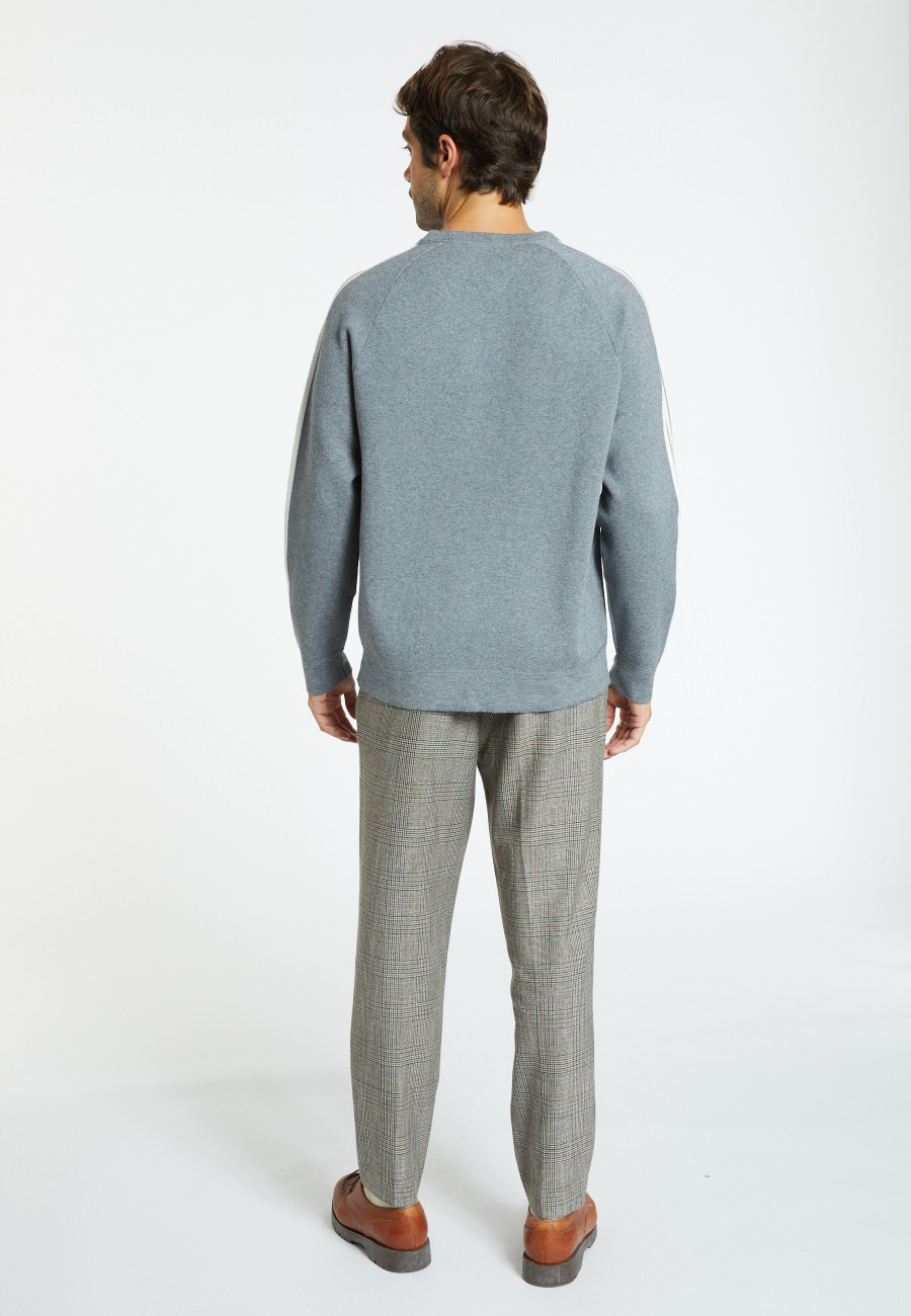 Wool-blend tricolour sweater - Sigur