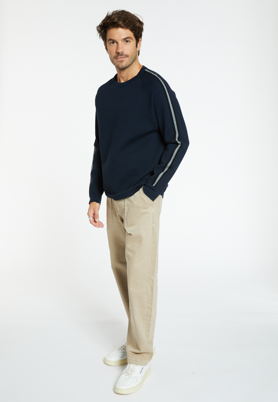 Wool-blend tricolour sweater - Sigur