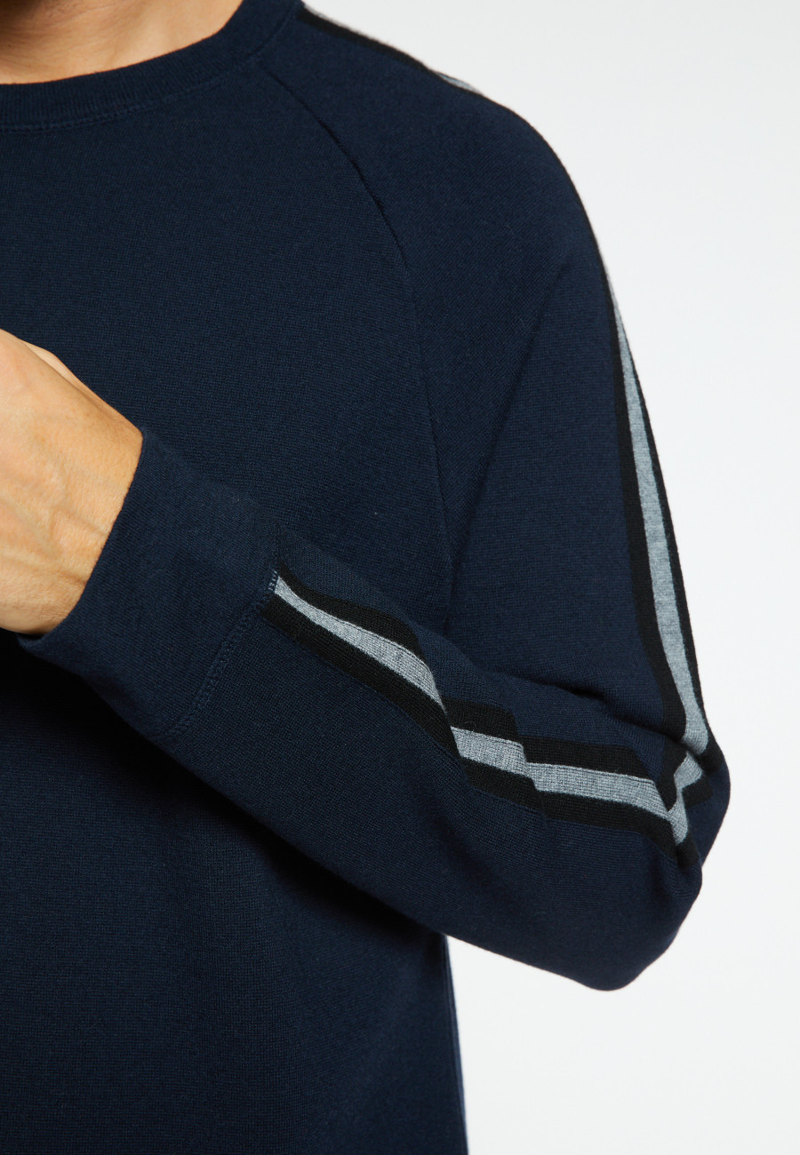 Wool-blend tricolour sweater - Sigur