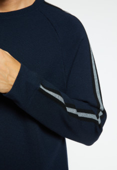 Pull tricolore laine mélangée - Sigur 8336