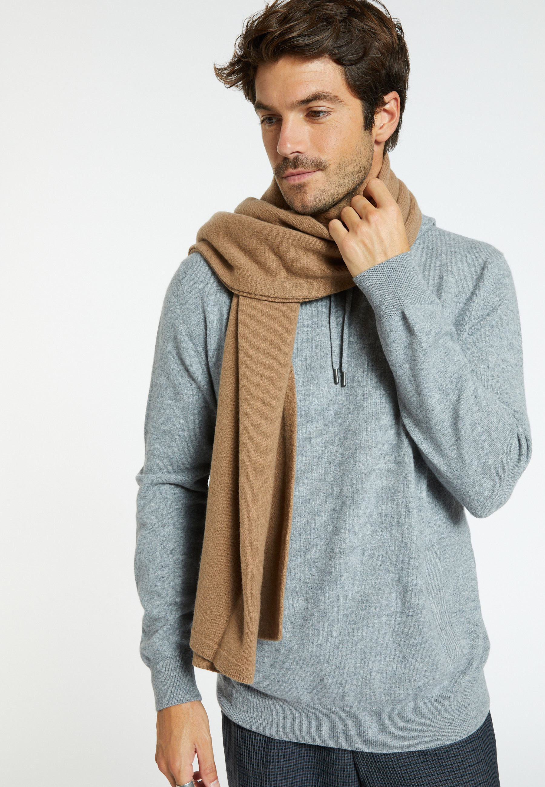 Echarpe cachemire et laine unisexe - Gabrias 8220
