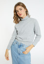 Pull emmanchures marteau en cachemire - Beverly 7013 vapeur - 09 Gris moyen