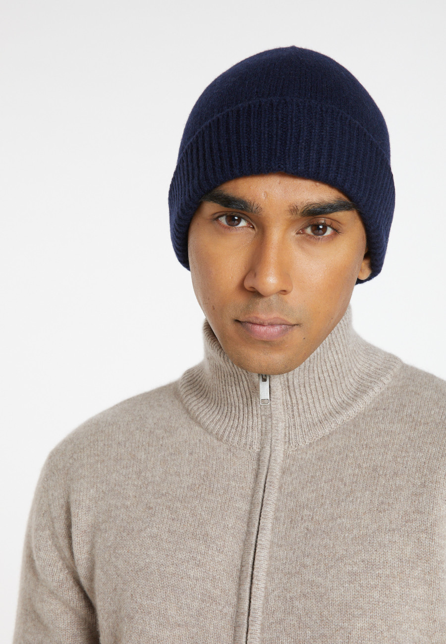 Gorro unissex de cashmere e lã - Gad