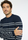 Round-neck striped cashmere sweater - Auguste