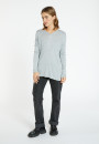 Pull col V en Bambou Cachemire - Barbara 7040 marine - 05 Bleu marine