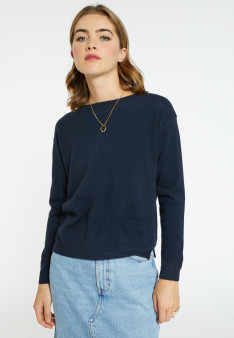 Pull col bateau avec petite poche - Bal