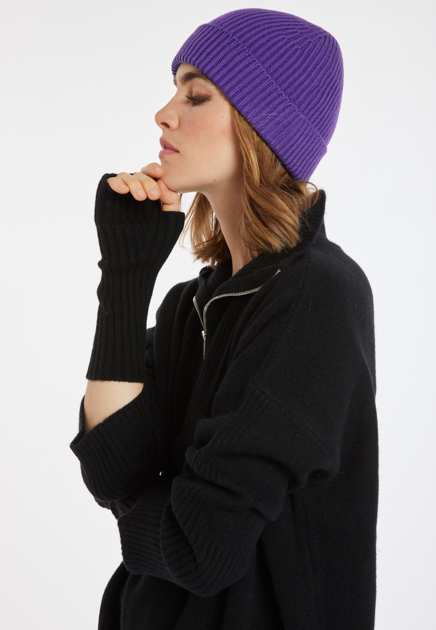 Unisex cashmere and wool mittens - Glenn