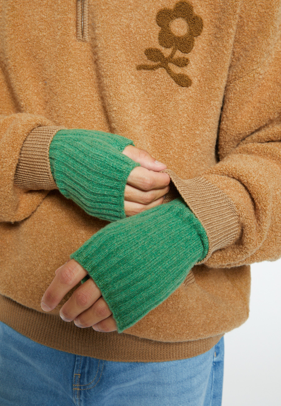 Unisex cashmere and wool mittens - Glenn