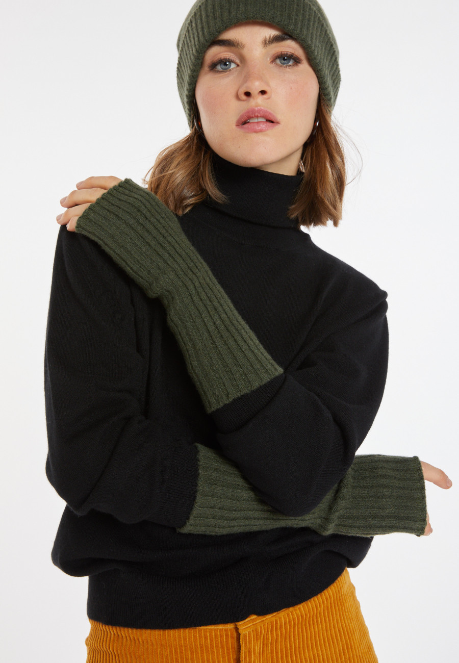 Unisex cashmere and wool mittens - Glenn