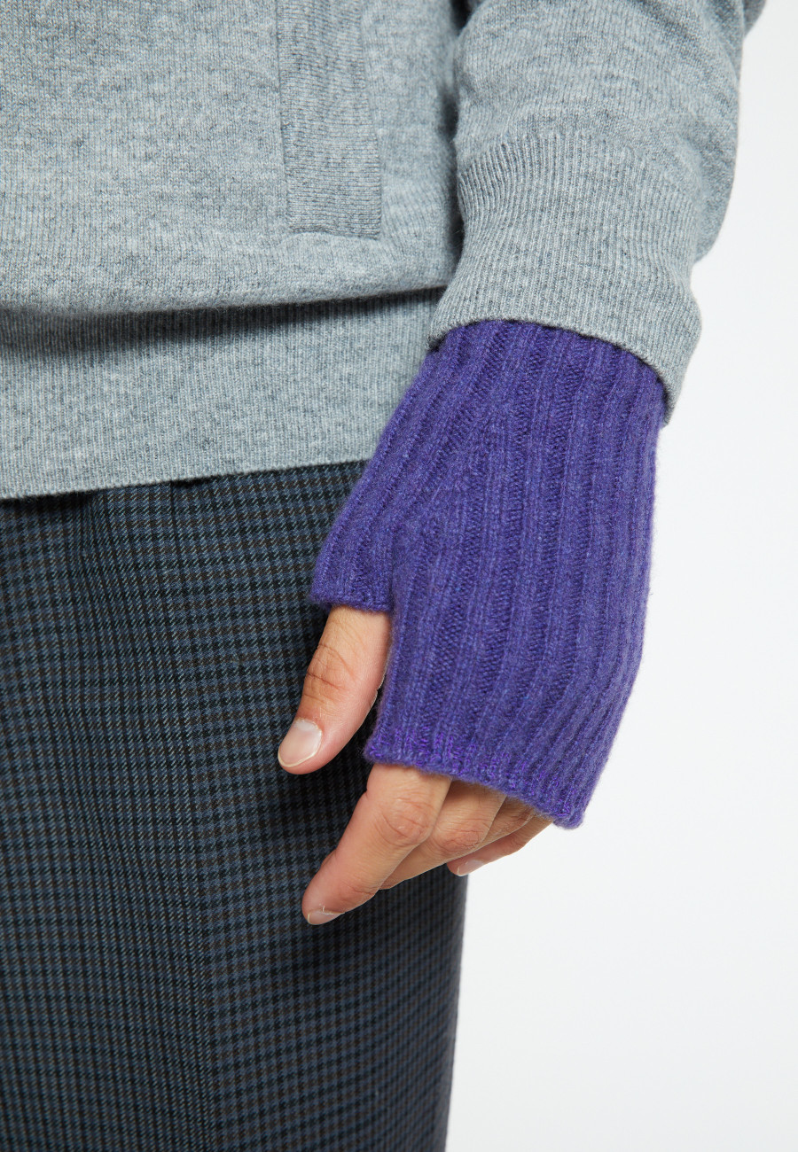 Unisex cashmere and wool mittens - Glenn