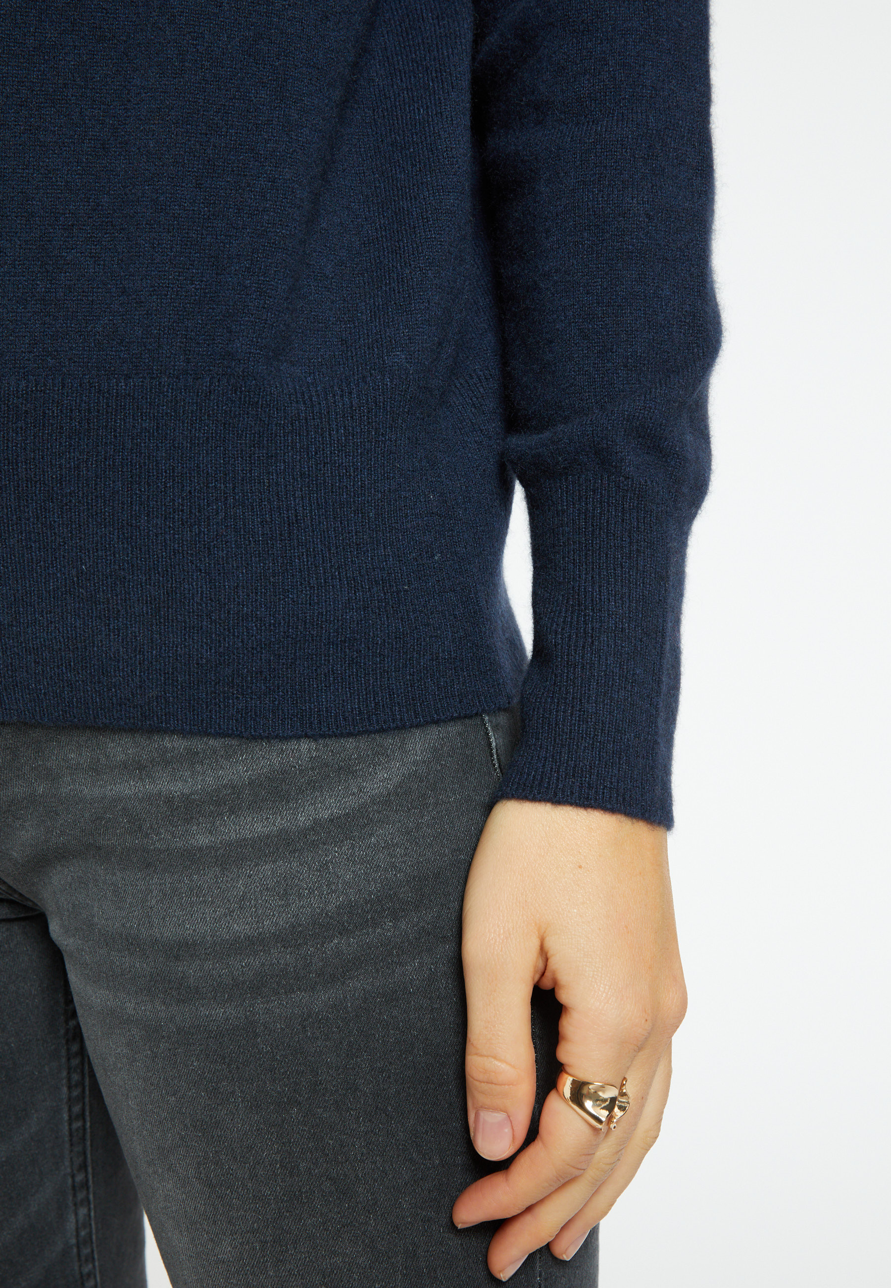 Pull col montant en cachemire - Bassa 7084 opale - 24 Rose clair