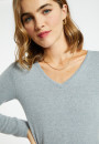 Pull col V en cachemire intemporel - Eniva 6385 nude - 85 nude
