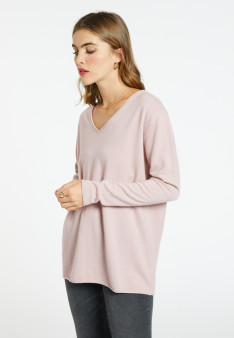 Pull col V en cachemire - Olga 6602