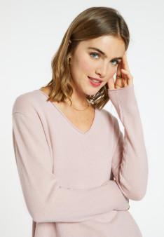 Pull col V en cachemire - Olga 6602