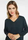 Pull à fentes col v en laine - Bernice 7002 arome - 82 Ecru