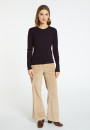 Pull ras du cou femme Bourse 6191 Clochette - 16 Violet clair