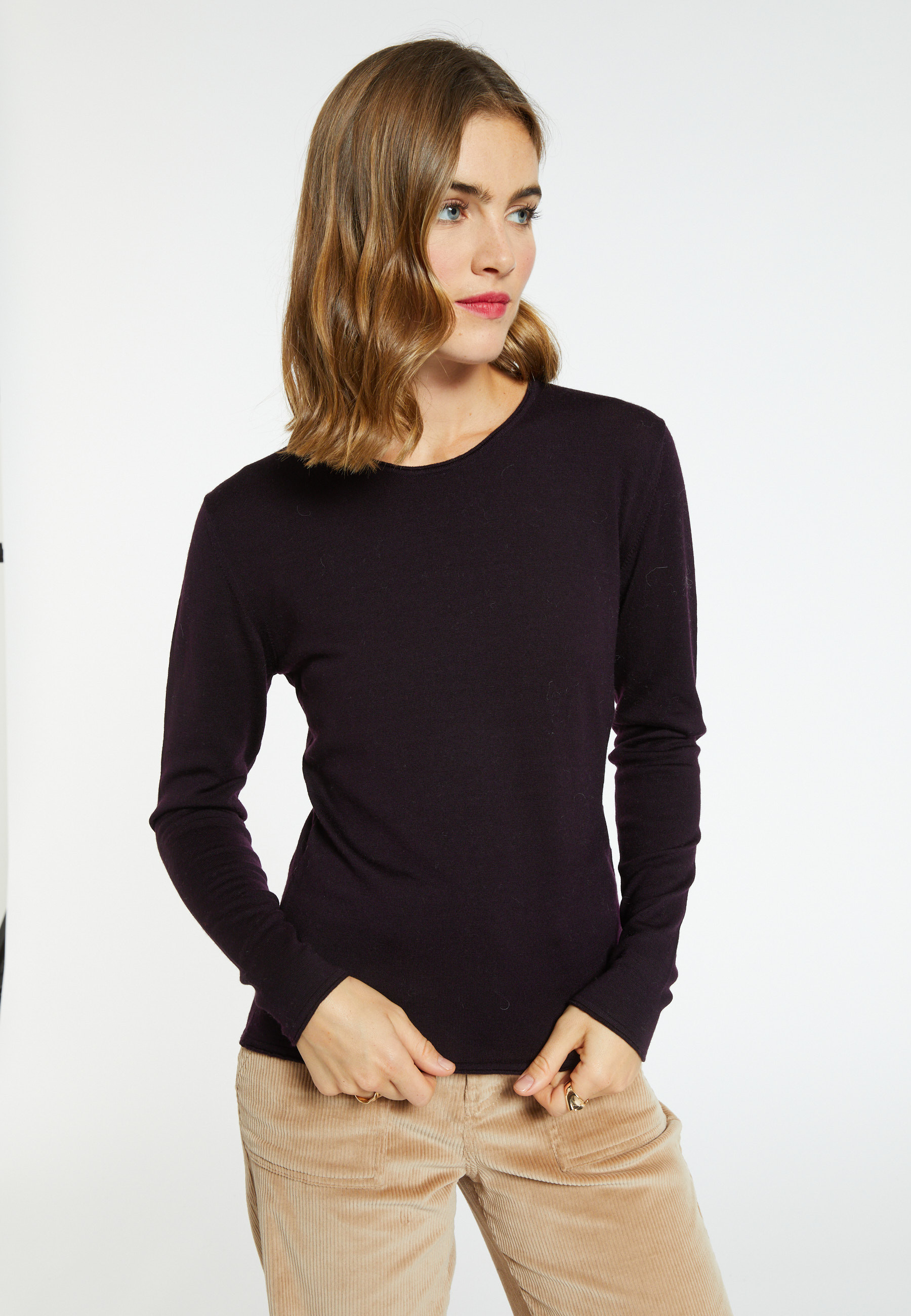 Pull ras du cou femme Bourse 6191 Clochette - 16 Violet clair