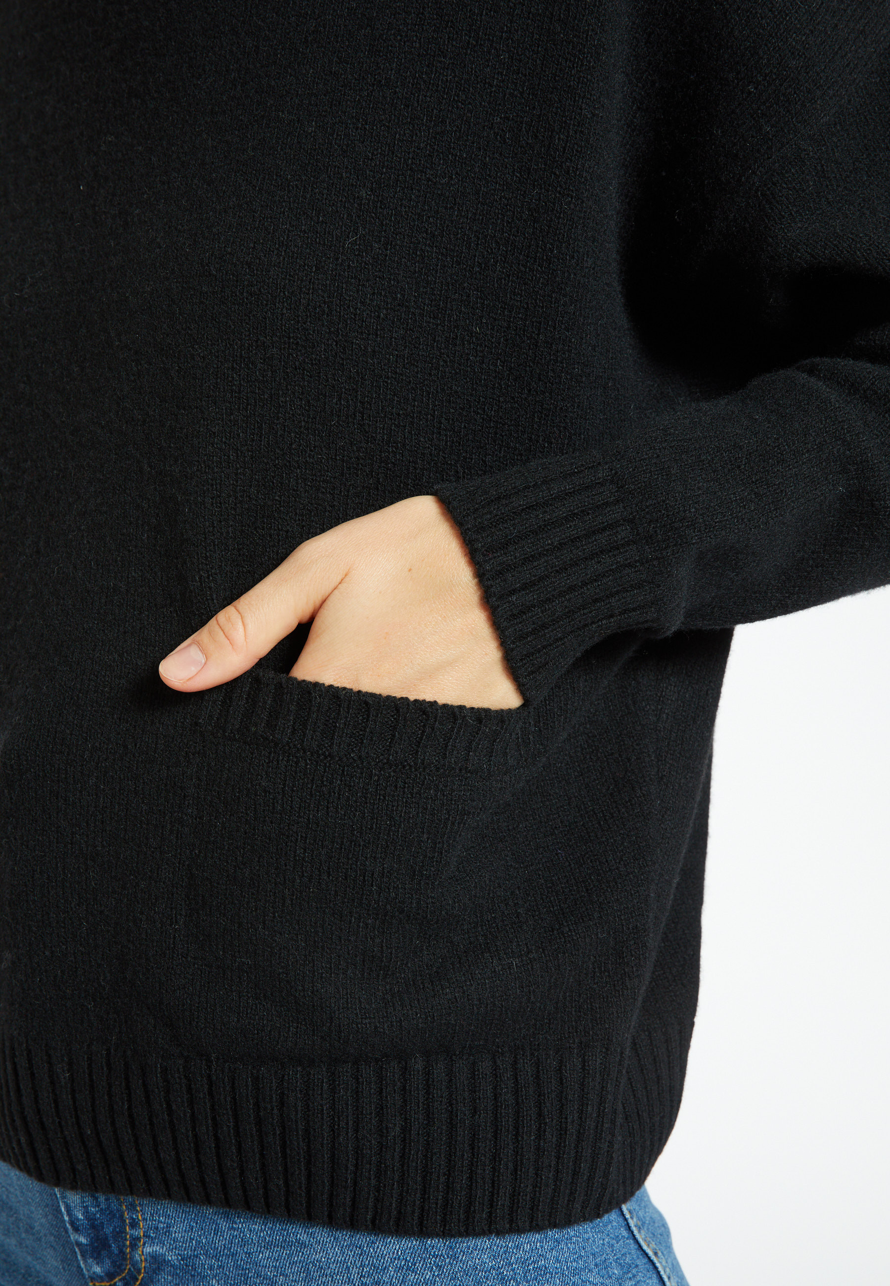 Pull ample à poches en cachemire et laine - Davina 8210