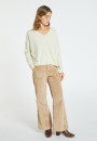 Pull court col V en cachemire - Balba 7080 dahlia - 52 Rouge