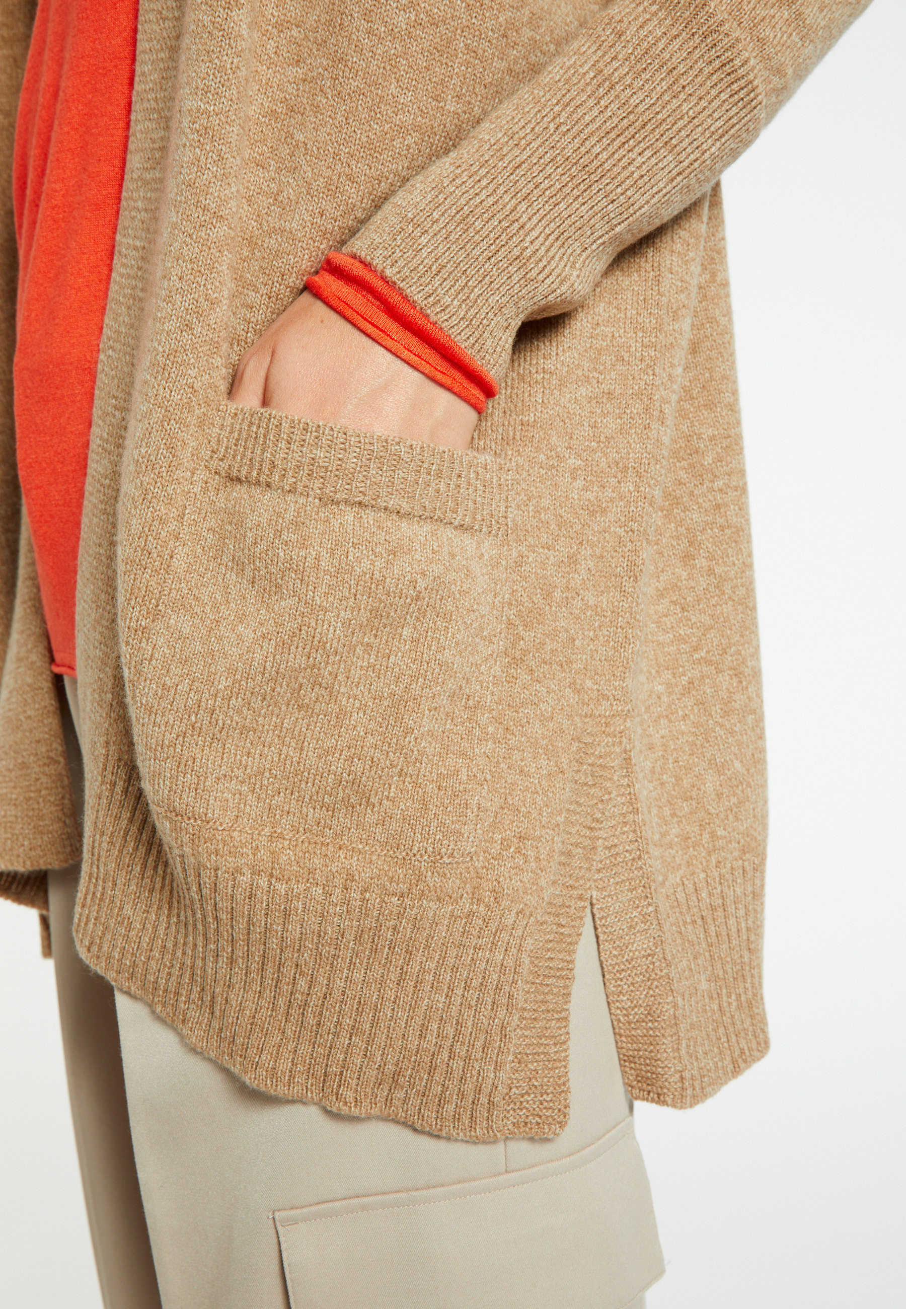 Long gilet laine et cachemire - Cabery 8220