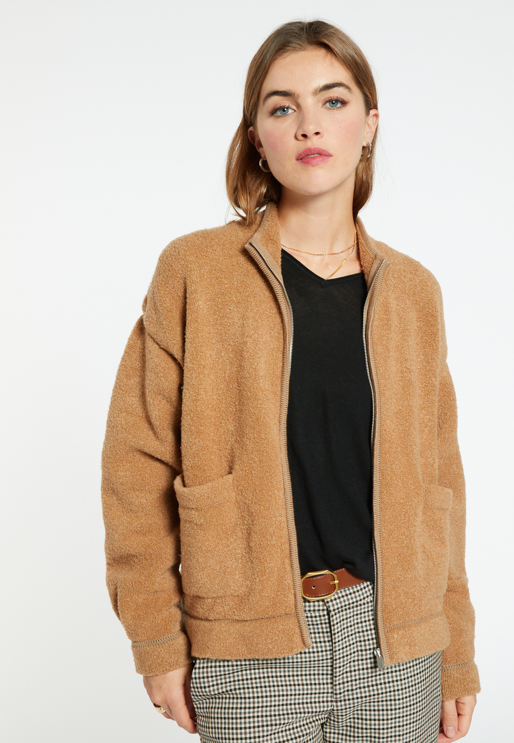 Veste zippée en laine - Caledonia  8351