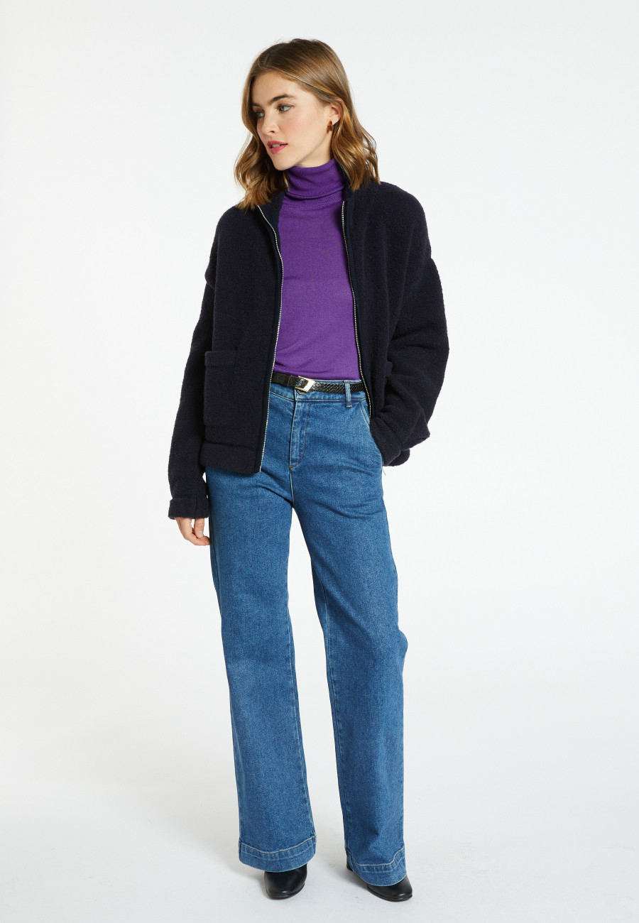 Wool zip-up jacket - Caledonia
