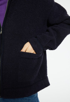 Wool zip-up jacket - Caledonia