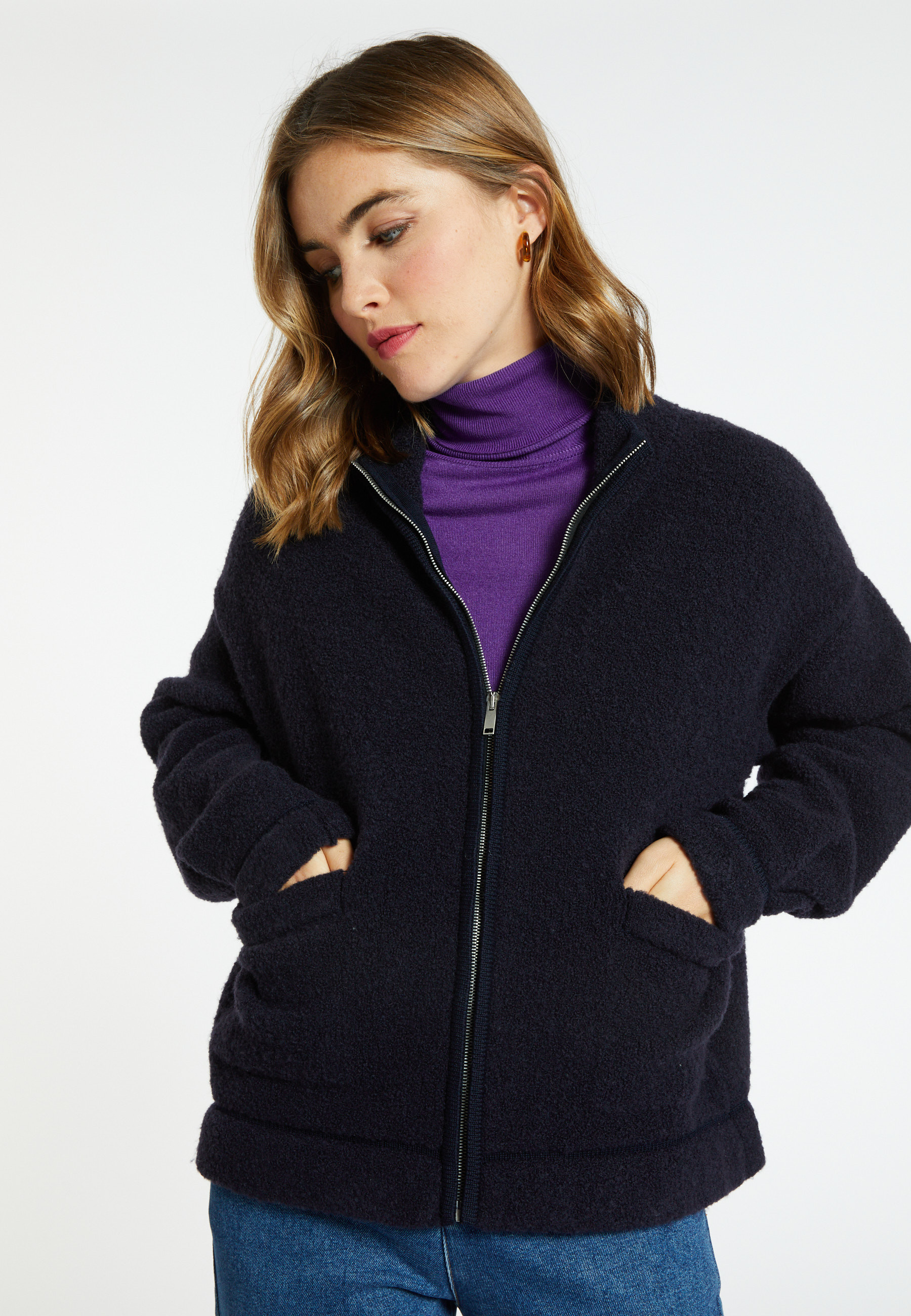 Veste zippée en laine - Caledonia  8304
