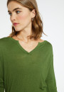 T-shirt col tunisien en bambou cachemire - Alicia 8252