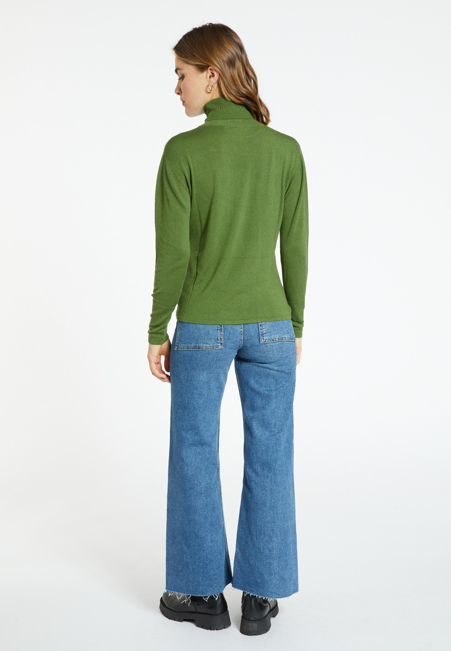 Bamboo cashmere turtleneck t-shirt - Aéris