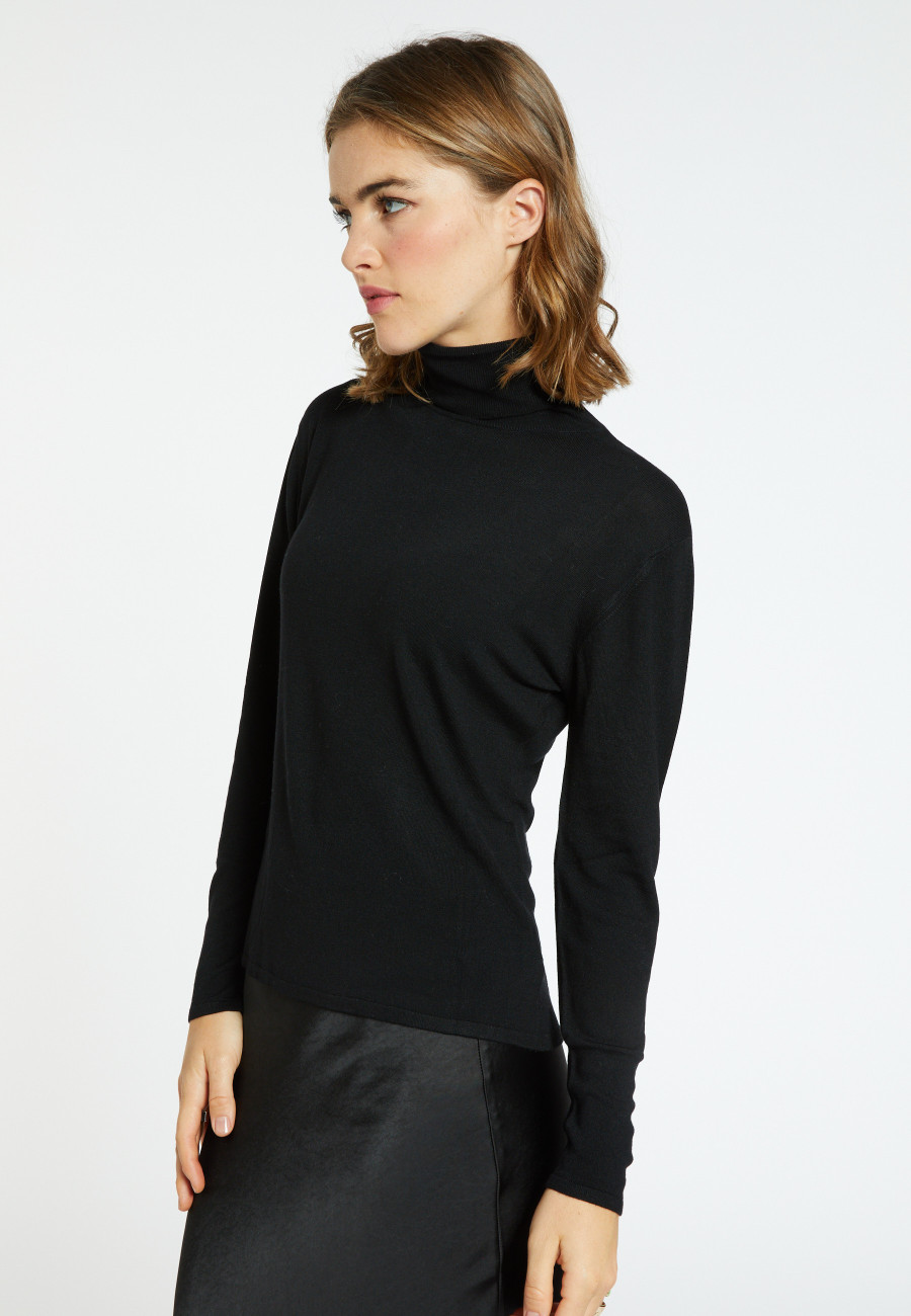 Bamboo cashmere turtleneck t-shirt - Aéris