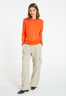 T-shirt col rond en bambou cachemire - Aelia 8270