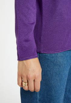 T-shirt col rond en bambou cachemire - Aelia 8290