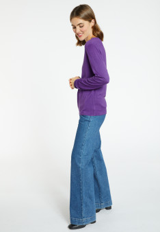 T-shirt col rond en bambou cachemire - Aelia 8290