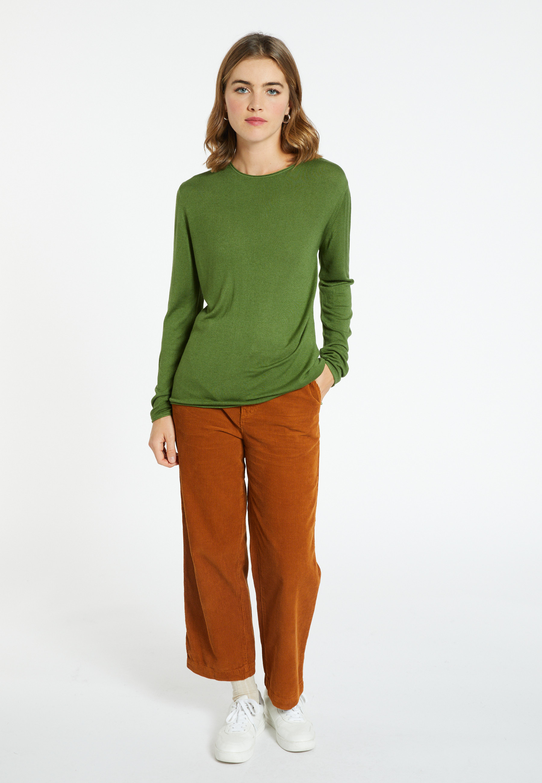 T-shirt col rond en bambou cachemire - Aelia 8252