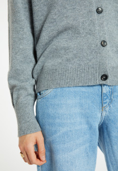 Cardigan boutonné en cachemire - Ari 8211