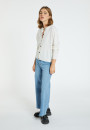 Cashmere round neck buttoned cardigan - Ari
