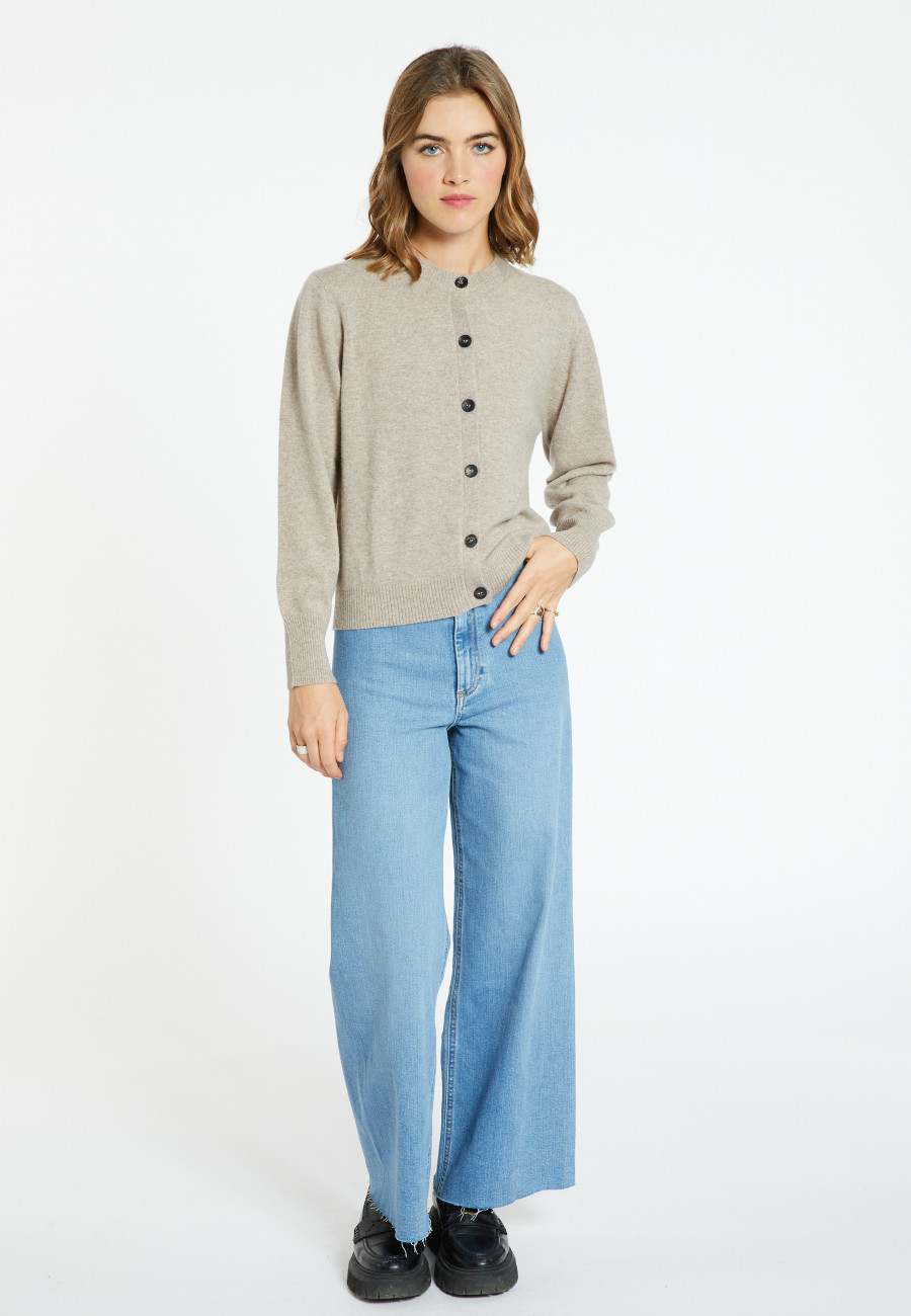 Cardigan boutonné en cachemire - Ari 8221