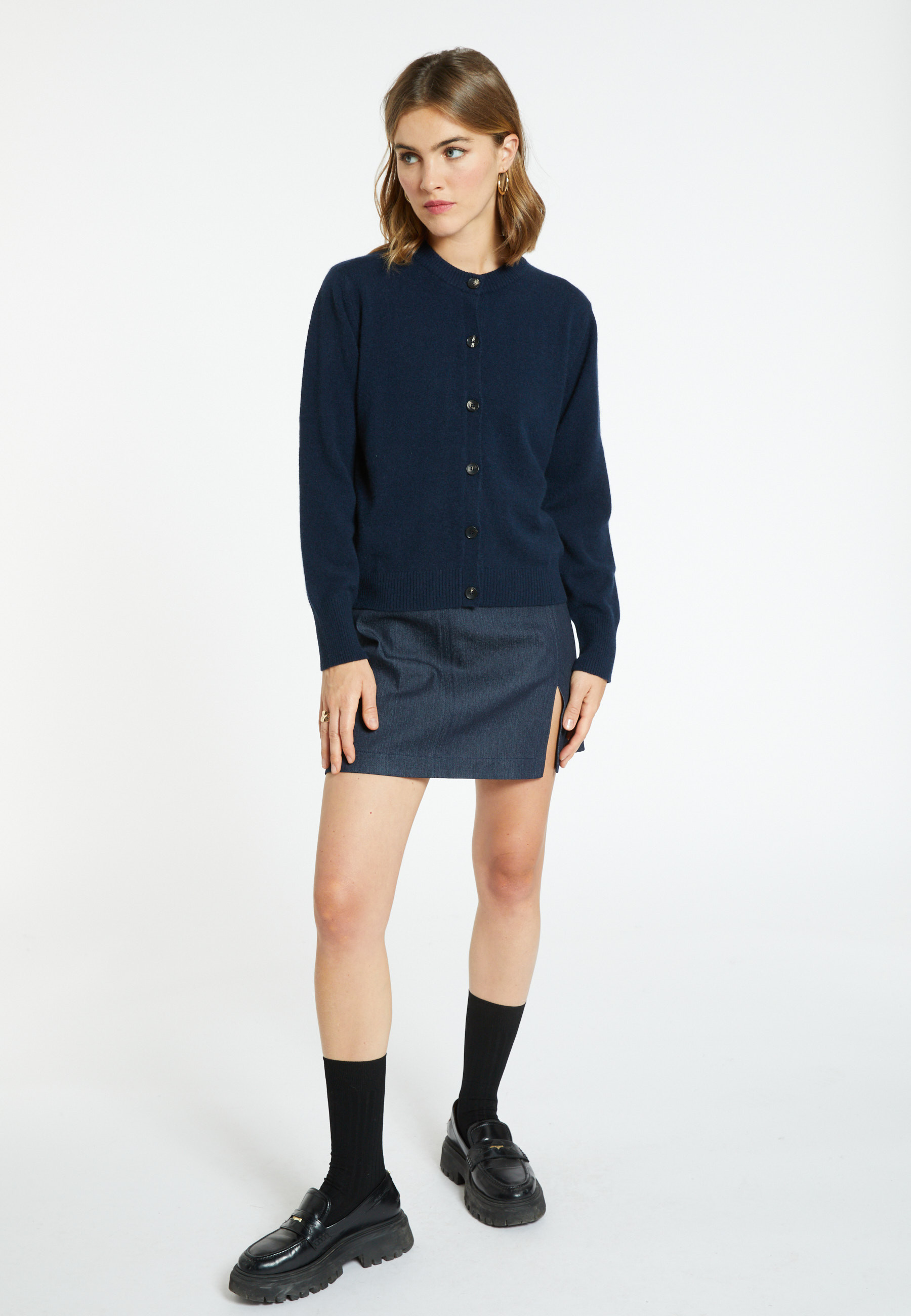 Cardigan boutonné en cachemire - Ari 8240