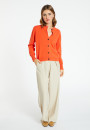 Cashmere round neck buttoned cardigan - Ari
