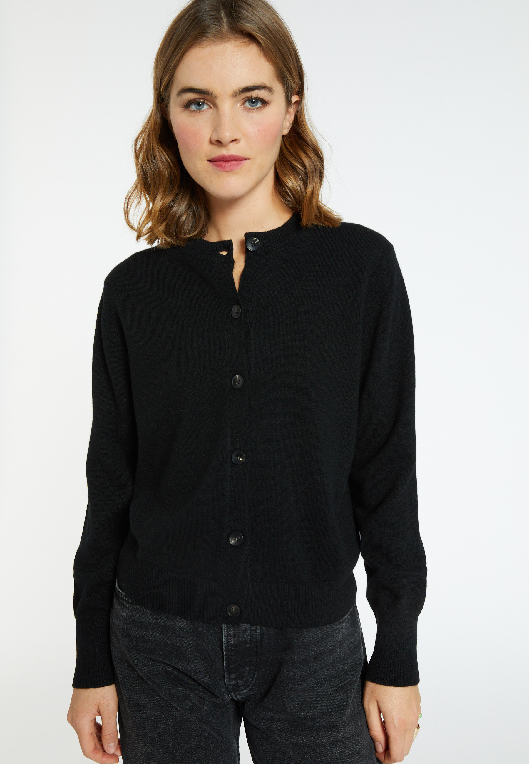 Cardigan boutonné en cachemire - Ari 8210