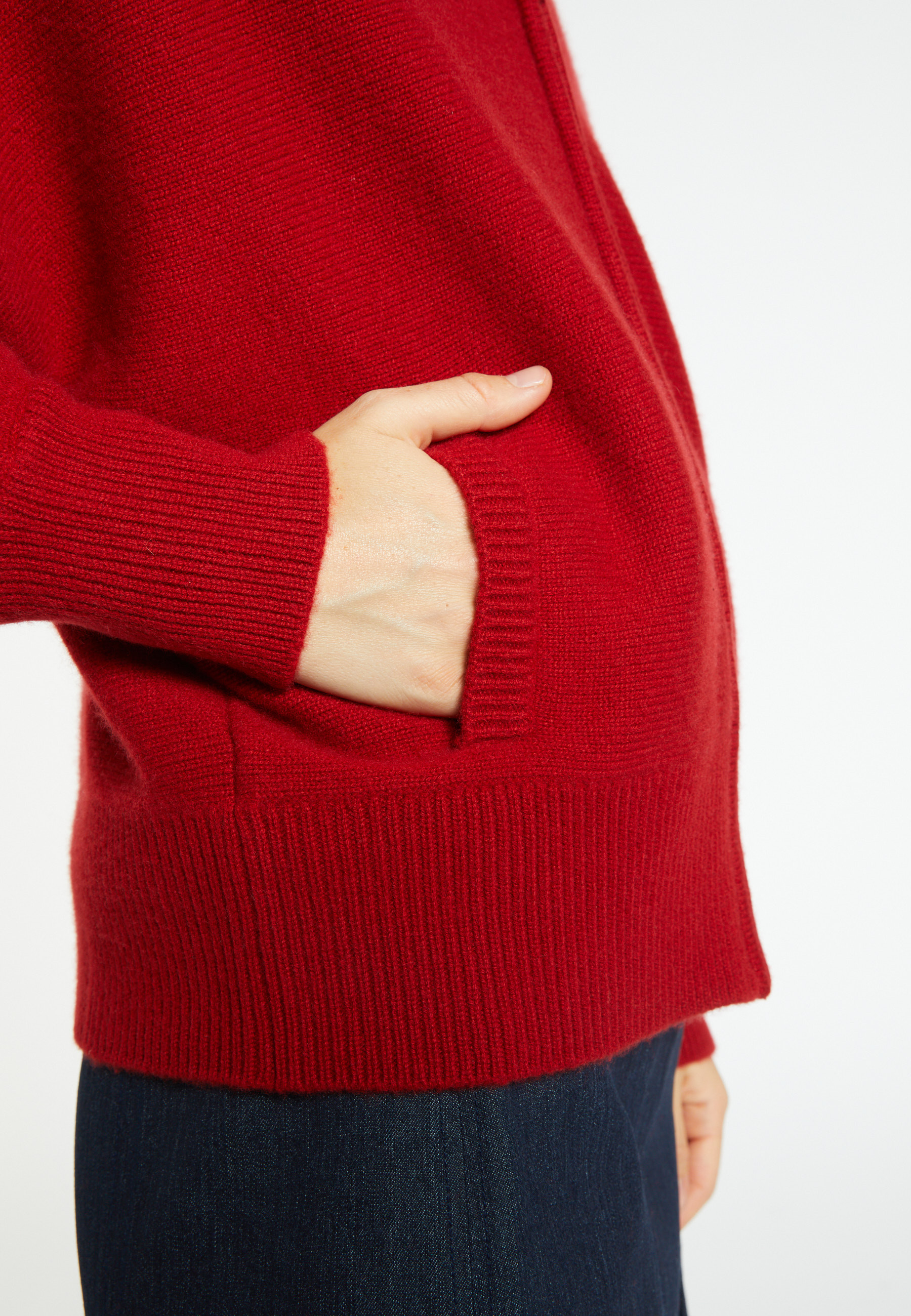 Zipped cashmere cardigan - Gabin