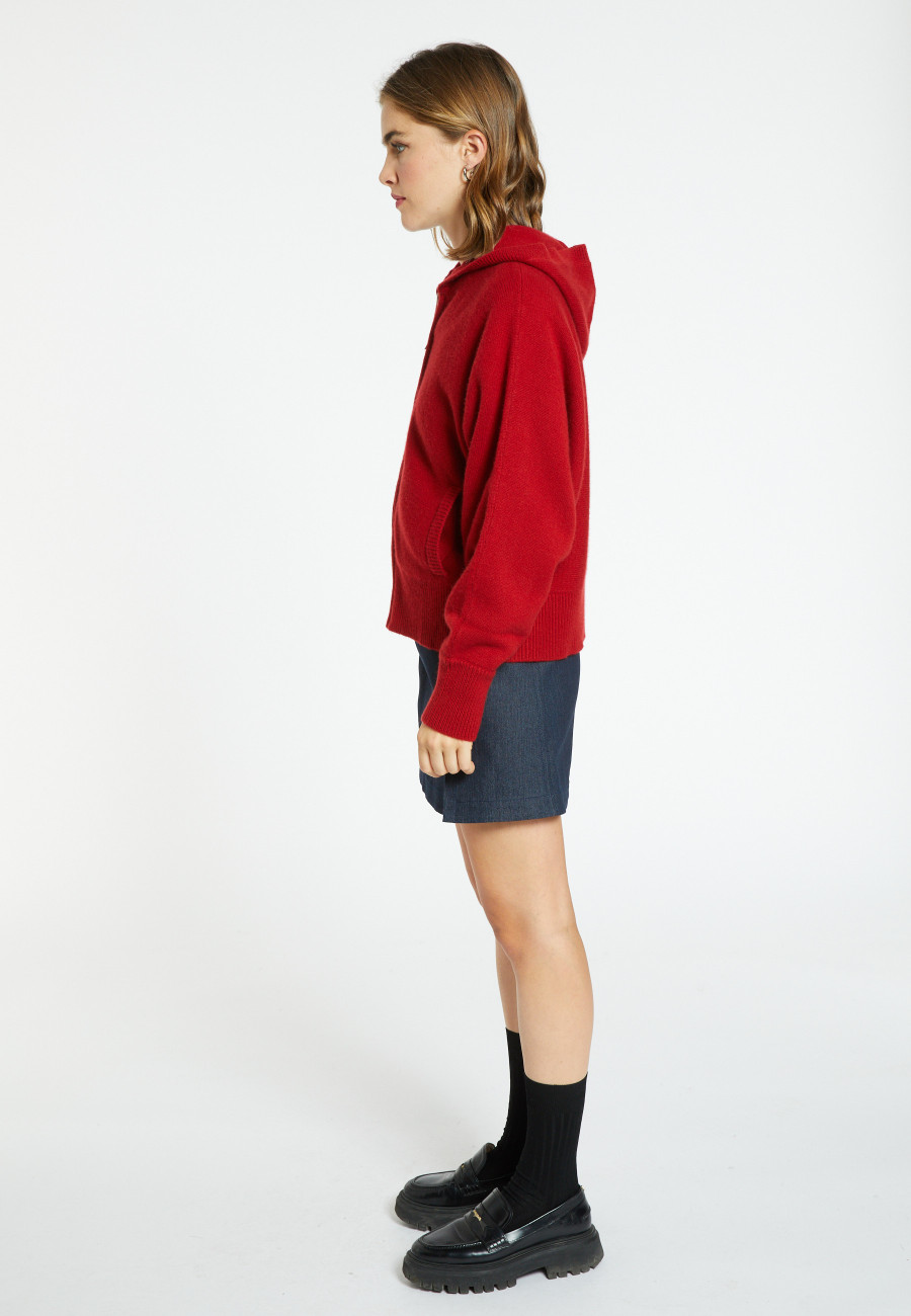 Zipped cashmere cardigan - Gabien
