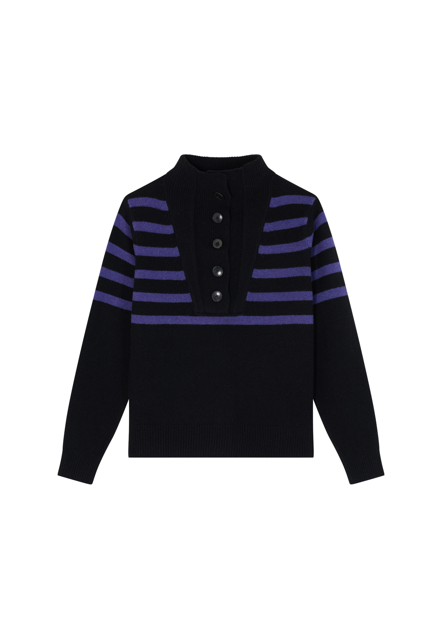 Cashmere and wool button-down sweater - Carmella