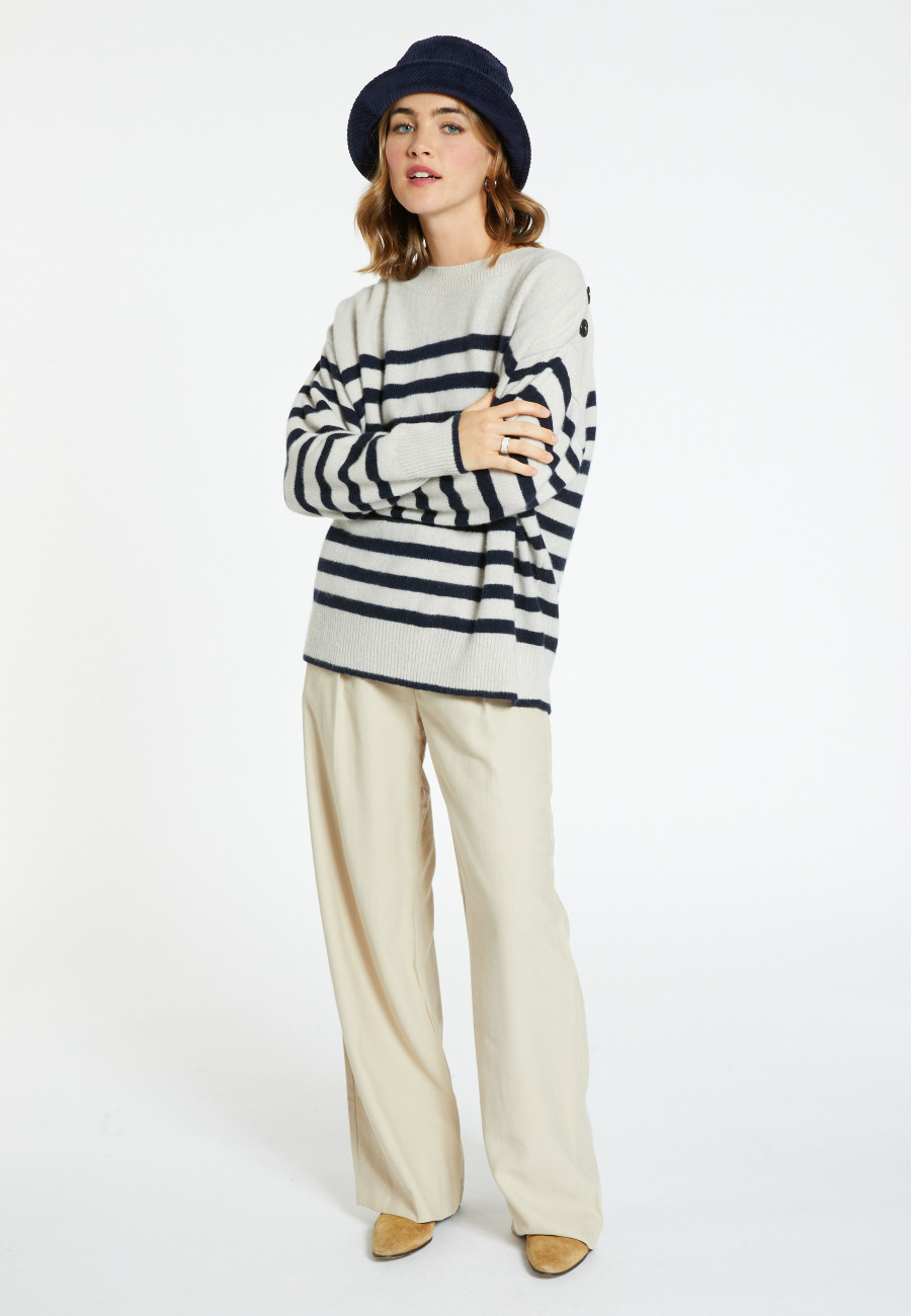 Cashmere and wool sailor sweater - Carice