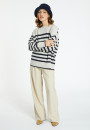 Pull marinière en cachemire et laine - Carice 8305