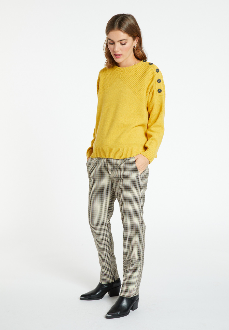 Suéter de lã e caxemira com botões - Charlie