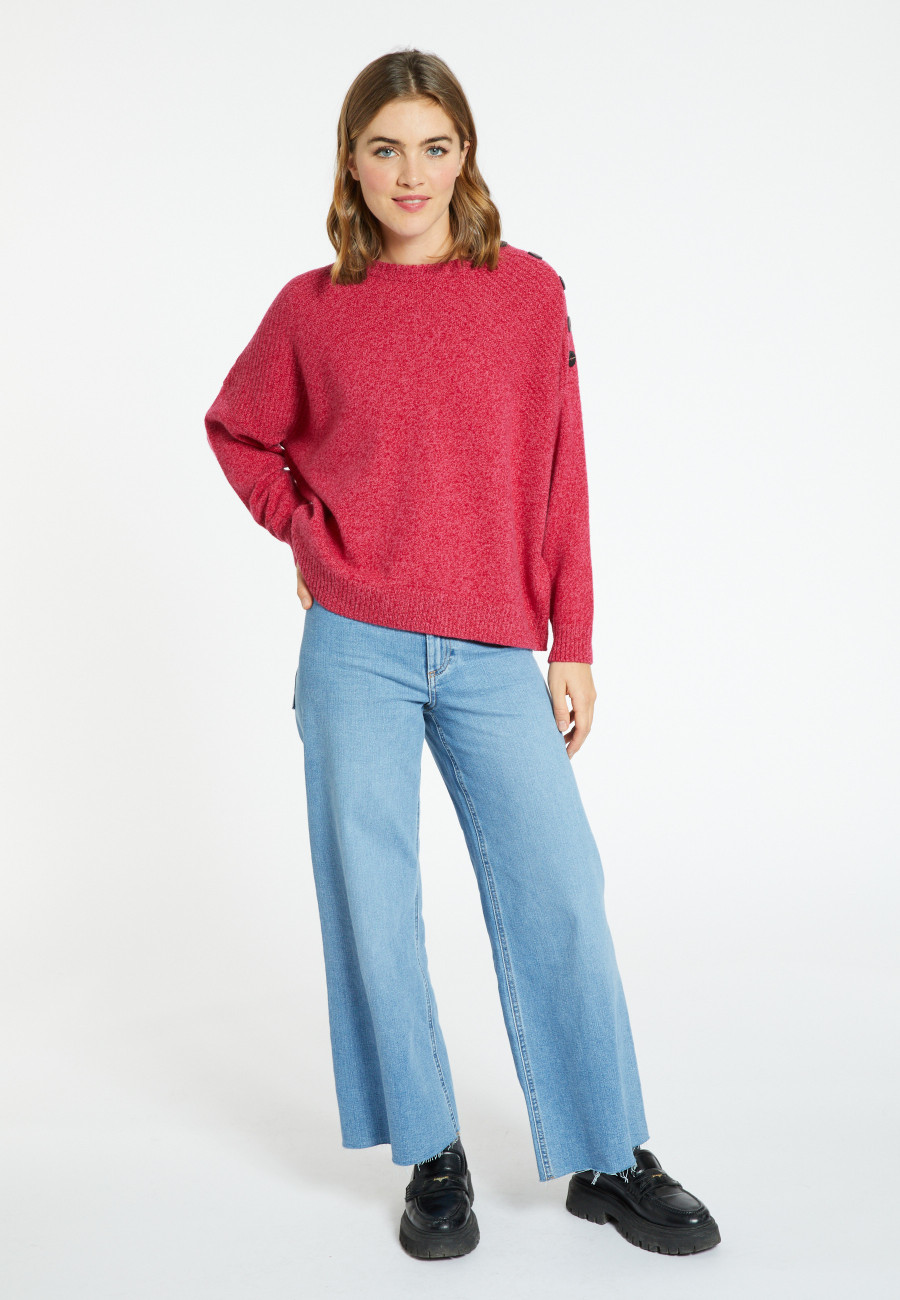 Pull boutonné laine et cachemire - Charlie